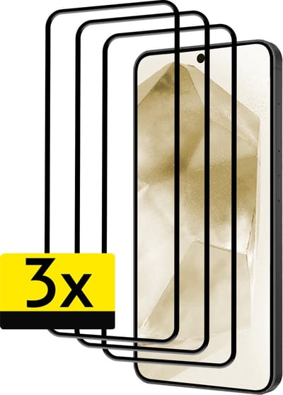 Screenprotector - Geschikt voor Samsung Galaxy A55 - 3 Stuks - Full Cover - Beschermglas - Gehard Glas - Tempered Glass - Screen Protector