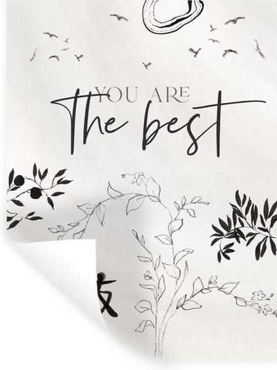 Muurstickers - Sticker Folie - You are the best - BFF - Quotes - Spreuken - Vriendschap - 30x40 cm - Plakfolie - Muurstickers Kinderkamer - Zelfklevend Behang - Zelfklevend behangpapier - Stickerfolie