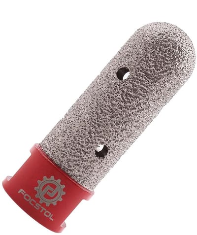 Diamant Vingerfrees - Vingerboor Slijper - Gaten Vormgeven - Vacuüm Gesoldeerd - 20 mm - Zilver