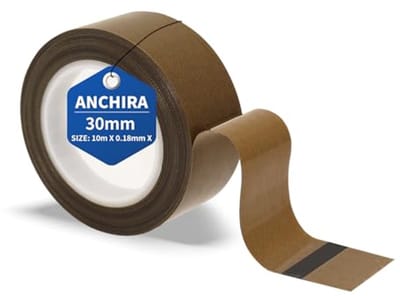 Zelfklevend Teflon Tape 30 mm x 10 m - Hittebestendige Plakband voor Vacumeermachines