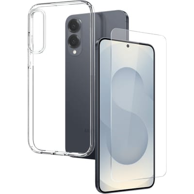 Northjo Samsung Galaxy S25 Edge Hoesje en Screenprotector Transparant