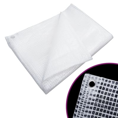 vidaXL - Dekzeil - leno - 140 - g/m² - 2x3 - m - wit