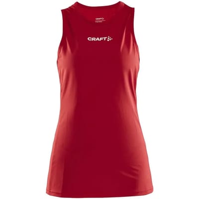 Craft Rush Slim Singlet Dames - Rood | Maat: M