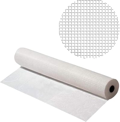 Armingsweefsel - Glasvezel gaas - Gevelisolatie aanbrengen - Scheurvast en elastisch - 4 rollen 100m - Wit