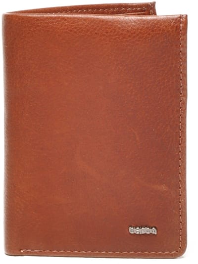 Berba | Lucca | Herenportemonnee | 3 pasjes | Cognac | Bruin | Leer