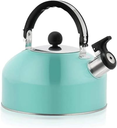 Waterkoker RVS - Grote fluitketel - Koffie en Thee - Universeel bruikbaar - Grote inhoud - Zilverkleurig