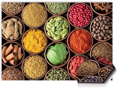 KitchenArt - Spice Harmony Spatscherm - 60x30 cm - Spatscherm Achterwand Keuken - Spatwand Keuken