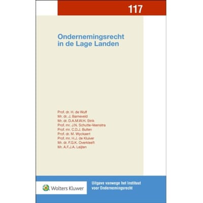 Ondernemingsrecht In De Lage Landen - H. De Wulf