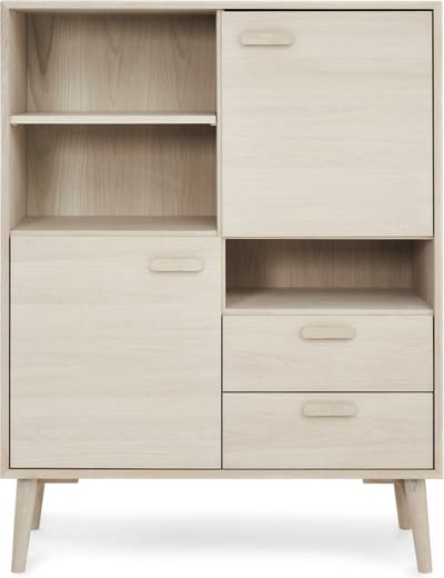 Wandkast Naturel Eiken - 100x40x130cm - Wandkast Porto