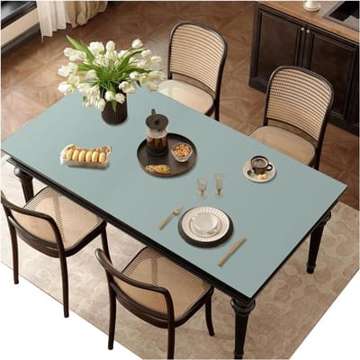 Tafelhoes Waterdicht - Beschermhoes Tafel - Tafel Beschermen - Olie & Hittebestendig - 70x140 cm - Lichtblauw