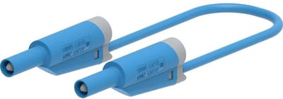 Electro PJP 2714-IEC-CD1-50BL Meetsnoer Steekaansluiting 4 mm, Bananenstekker 50 cm Blauw 1 stuk(s)