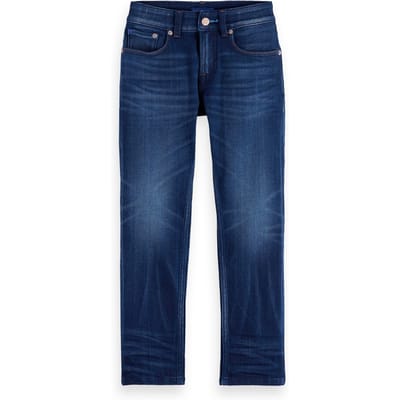 Scotch & Soda Boys The Dean Loose-tapered Jeans—abstract Blue Abstract Blu Taglia: 6 | Jeans Outlet | kids | Blu