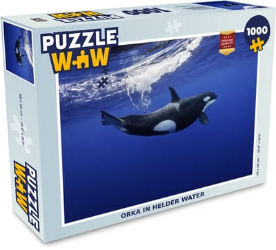 Puzzel Orka in helder water - Legpuzzel - Puzzel 1000 stukjes volwassenen