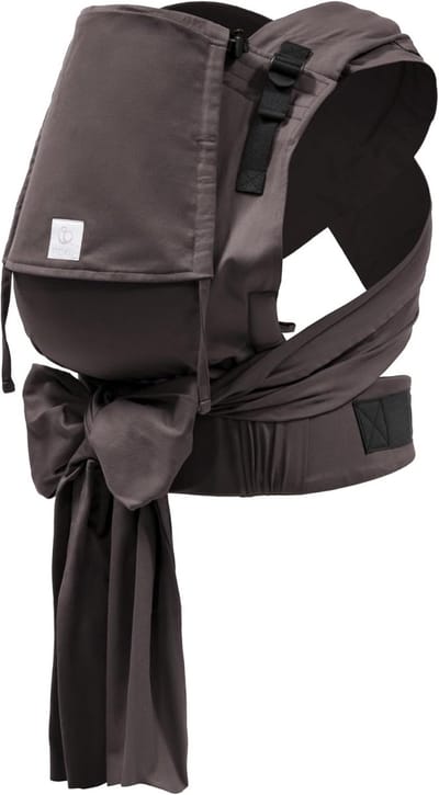 Draagzak Half Gesp - Baby Draagzak Baby Drager - Baby Dichtbij Houden - Verstelbare Banden - 4-18 kg - Espresso Bruin