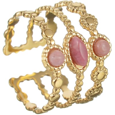 Roestvrijstalen Ringen voor Vrouwen Roze Trouwringen voor Koppels Sieraden Vintage Accessoires resizable