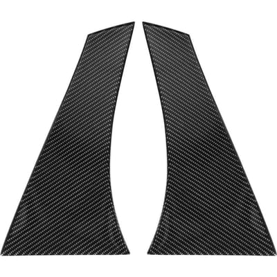 2 stuks Auto Exterieur Koolstofvezel Achterruit Bekleding Cover Geschikt voor Mercedes Benz GLA 2015 2018 black