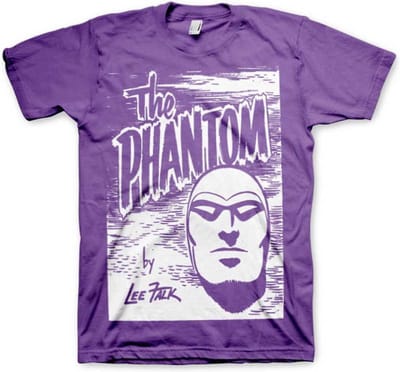 The Phantom Heren Tshirt -S- Sketch Paars