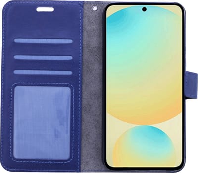 Portemonnee Book Case Hoesje Geschikt voor: Samsung Galaxy A35 - Donker blauw
