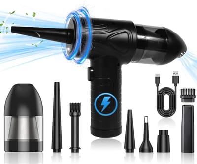 Draadloze Stofblazer - Stofzuiger Reiniger - Elektronica Schoonmaken - 2-in-1 Functie - 7600 mAh - Zwart