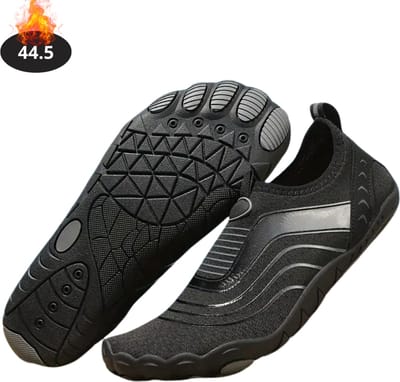 Nivard Waterschoenen Voor Kinderen & Volwassenen - Aqua Shoes - Aquaschoenen - Afzwemschoenen - Zwemles Schoenen - Zwart - 44.5