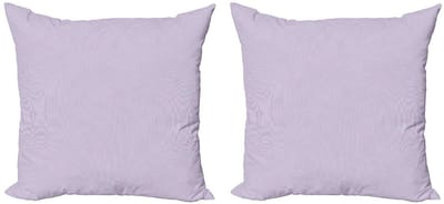 ABAKUHAUS–Kussenhoes Set–2x40x40–Microvezel–Dubbeldruk–Babyblauw