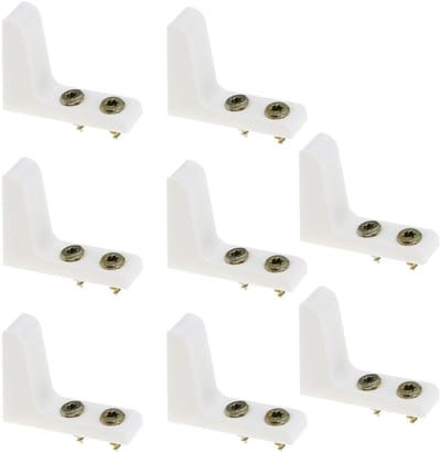 Dailygoods- WC Stoelstabilisatoren 4 Paar - Antislip Bumpers - Kunststof - Bevestigingsset met Schroeven - Voor Houten Toiletzittingen - Eenvoudig te Installeren - Toiletbril