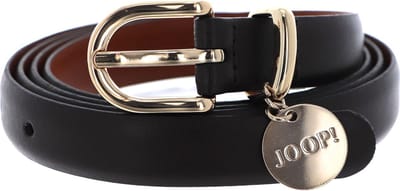 JOOP! Leren Riem 2,0 CM Women's Belt With Pendant W105 D`Brown Donkerbruin