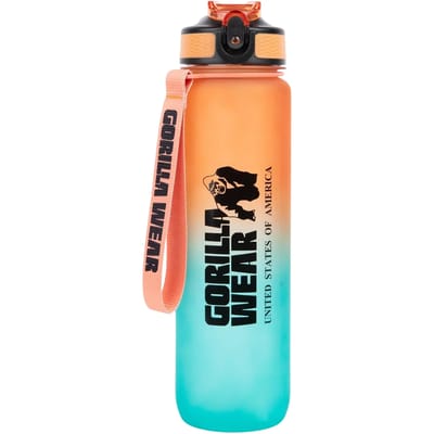 Gorilla Wear Gradient Waterfles - 1000 ml - Groen/Oranje
