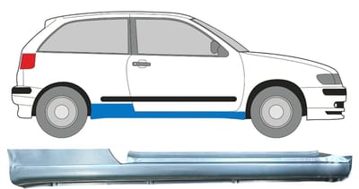 Volledige dorpel voor Seat Ibiza Cordoba 1993-2002 / Rechts