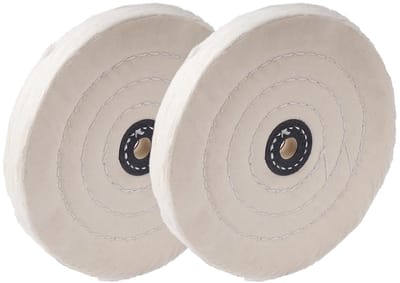 Solidchoice - Set van 2 Katoenen Polijstschijven 6 Inch voor Diverse Toepassingen