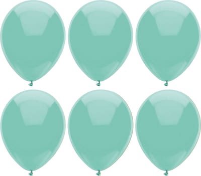 Haza Ballonnen verjaardag/feest - 200x stuks - mintgroen - 29 cm