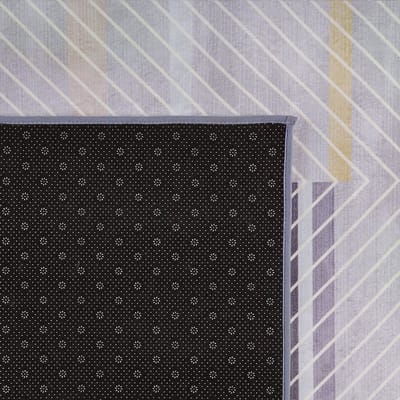 ERGENLI - Laagpolig vloerkleed - Lichtgrijs - 80 x 150 cm - Polyester