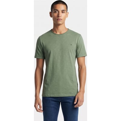 No Excess T-shirt Crewneck Slub Green Size: XL | Basic T-Shirts Outlet | Heren | Groen