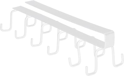 Metalen Keukenhaken Hanger voor Kasten, Dubbele Rij Haak voor Keukengerei en Mokken Onder Plank, Ideaal voor Restaurants en Thuisgebruik