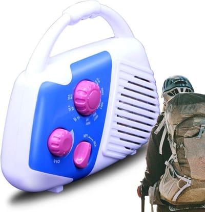 Badkamerradio - Draagbare radio - Muziek luisteren - IPX4 waterdicht - 15x5.5x12.5 cm - Wit