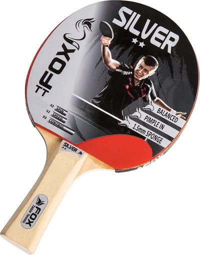 Tafeltennisbat 2 Sterren - Rood - Geschikt voor beginners en recreatieve spelers