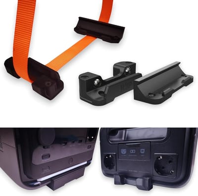 Batterijhouder - Draagbare oplader houder - Veilige montage - Speciaal voor EcoFlow River - 11 x 76 x 26 cm