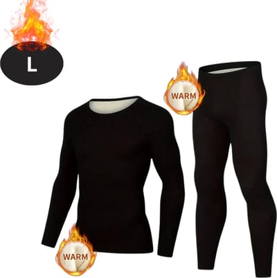 Bovista Thermokleding Heren - Thermobroek - Thermoset - Thermolegging - Winter - Thermoshirt - Zwart - L