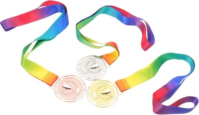 Trofee Medailles - Wedstrijd Prijzen - Sportevenementen - Symbolen van Prestatie - 3 stuks - Diverse Kleuren
