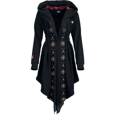 Ghost Cardigan - EMP Signature Collection - S - voor Vrouwen - zwart