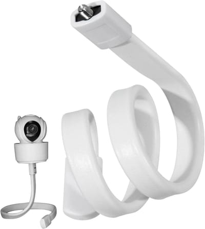 Babyfoon Mount - Camera Plank Houder - Babykamer Monitoren - Verstelbare Hoek Hoogte - 52 cm Lengte - Wit