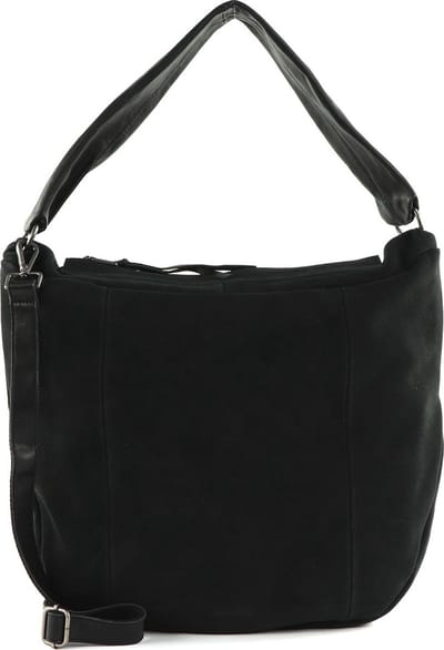FREDsBRUDER Leren Schoudertas Sohandi Hobo Bag Black Zwart