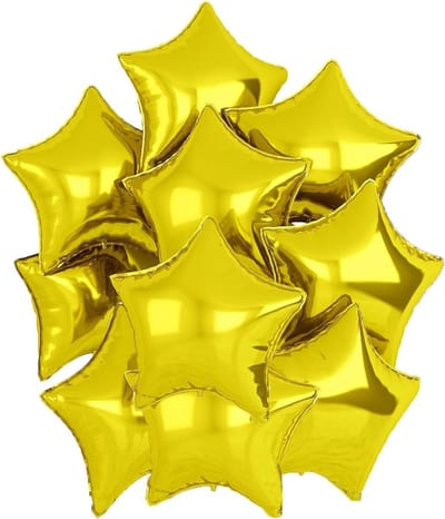 Beige Ster Ballonnen 18 Inch, Verpakking van 10, Helium Ballonnen voor Verjaardag, Babyshower en Bruiloft Decoraties