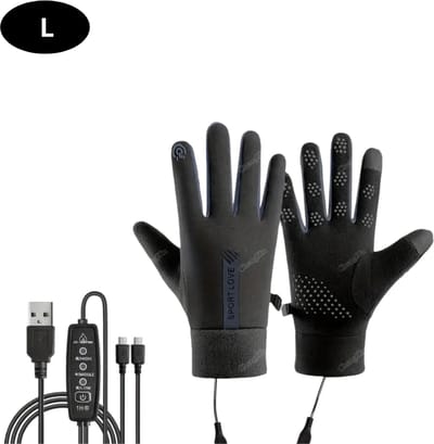 Bovista Winterhandschoen - Wanten - Gloves - Touchscreen Handschoenen - Handschoenen Winter - Zwart - Maat L