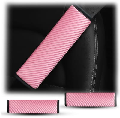 Dailygoods- Autogordelkussen 2x - Comfortabel - Veiligheidsgordelhoes - Polyester - Antislip - Zwart/Rood/Grijs/Paarse/Paarse/Blauwe - Gordelkussen