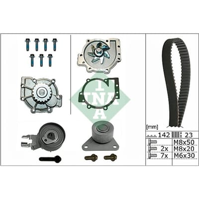 Schaeffler Ina Waterpomp+distributieriem set INA 530 0467 30