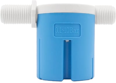 Allecto - Automatische Vlotterklep - Waterniveau Regelklep - Duurzaam kunststof - Voor watertanks en zwembaden - Perfect voor toilet en aquarium