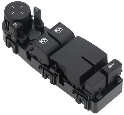 Raamschakelaar - Glaslifter Knop - Autoramen Bedienen - Directe Vervanging - 1x1x1 cm - Zwart