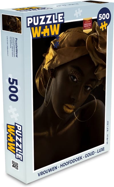 Puzzel Vrouwen - Hoofddoek - Goud - Luxe - Legpuzzel - Puzzel 500 stukjes