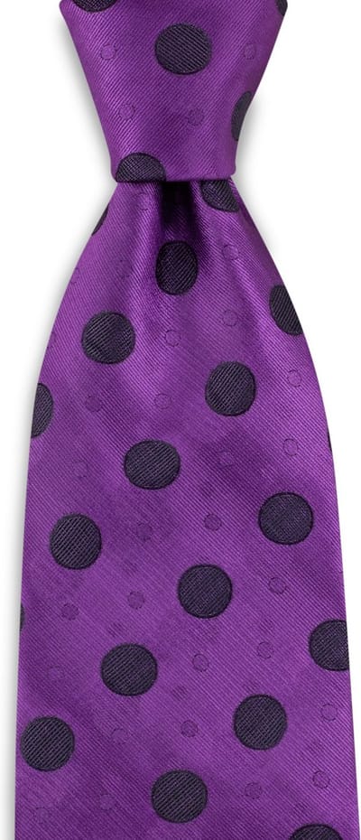 We Love Ties - Stropdassen - Stropdas La Passegiata #5 - paars / zwart